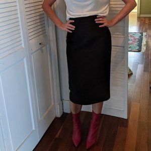 Giambattista Valli NWT black pencil midi skirt